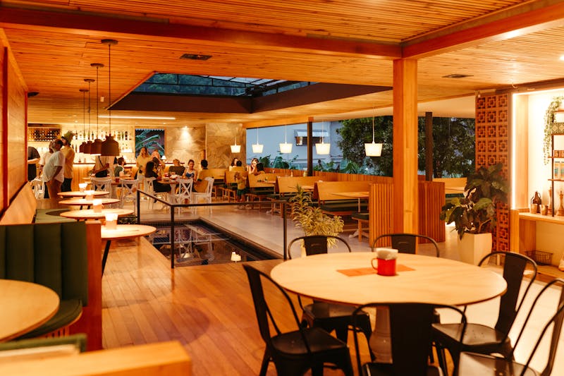 Hangry Joe's community event night with guests enjoying food and atmosphere